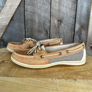 Sperry Tan Leather Boat Shoes